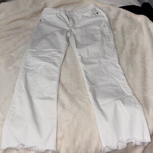 Francesca's Collections White Straight Leg Jeans
